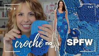 Crochetando um vestido pro SPFW [upl. by Anawek]