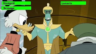 DuckTales 2017 Scrooge amp Glomgold vs Lunaris with Healthbars [upl. by Joselyn]