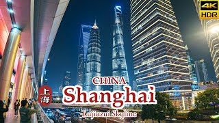 4K CHINA Shanghai Nights Discover the Enchanting Lujiazui Skyline [upl. by Hintze]