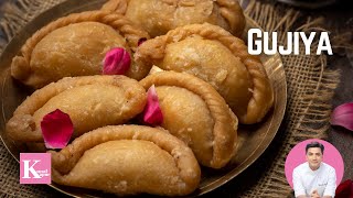 Mawa Gujiya Recipe  मावा गुजिया होली वाली  Kunal Kapur Recipe  Holi Dessert Recipe Gujia [upl. by Chloette]