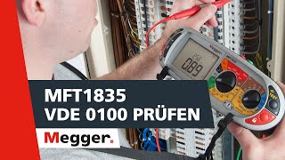 Megger MFT1835 VDE 0100 prüfen kurz  DIN VDE Prüfung [upl. by Nika]