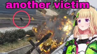 Aki Rosenthal Explode Her Helicopter And Injured A Bystander  VCR GTA 3 HololiveSub [upl. by Aidile]