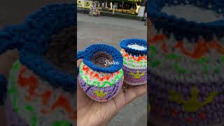 Tazas para mini altar crochet crochet tazas hechoamano altardemuertos [upl. by Adihaj273]