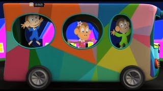 Wheels on the Bus Nursery Rhyme with Lyrics [upl. by Einafets]