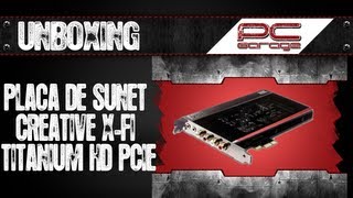 Unboxing placa de sunet Sound Blaster XFi Titanium HD [upl. by Eenaej176]