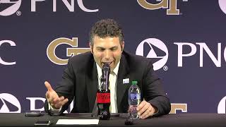 GT Basketball  Josh Pastner postgame Duke January 28 2023 [upl. by Anilad654]