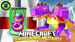 Sobrevivi a 100 DIAS como um DINOSSAURO MUTANTE no HARDCORE Minecraft [upl. by Analat]