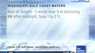 Local forecast Gulfport MS 82511 1058pm [upl. by Lamoureux]