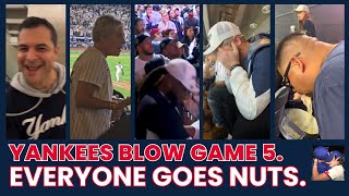 YANKEES BLOW GAME 5 EVERYONE GOES NUTS Mournful fan reactions set to haunting music [upl. by Sedda]