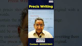 Precis Writing By Prof BK Rastogi Sir [upl. by Ainwat93]