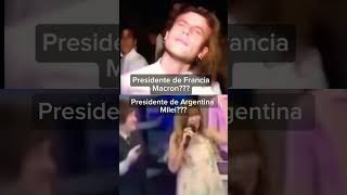 Los Bufónes del tío Sam 🇺🇸 primero Milei y segundo Macron mixloco💜 Moreindio [upl. by Halimaj]