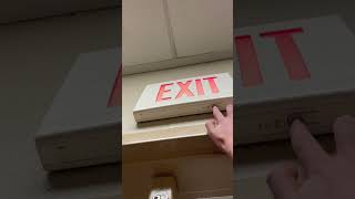 Testing a DualLite LX LED exit sign Does not work shorts [upl. by Avat]