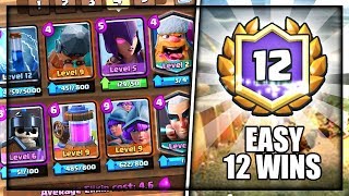 12 WINS WITH WITCH DECK IN CLASH ROYALE  BEST F2P DECK IN CLASH ROYALE [upl. by Garrott544]