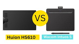 Huion vs Wacom Wacom Intuos S and Huion H610 Compared [upl. by Nedak]