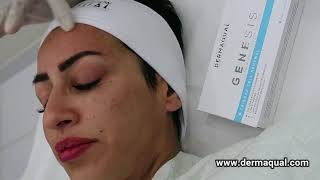 MESOTHERAPY APPLICATION DERMAQUAL EGF GENESIS EPIDERMAL GROWTH FACTOR [upl. by Shauna]