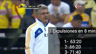 Las 3 expulsiones más rápidas del mundo en un solo partido⚽  ¡3 expulsados en 8 minutos😱 [upl. by Allebram]