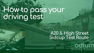 How to pass your driving test  Sidcup Test Route 2  Driving Test in Sidcup [upl. by Vilberg]