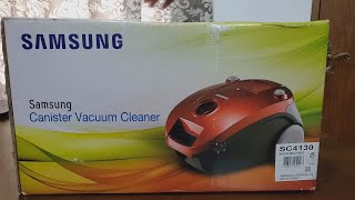 Samsung Canister Vacuum Cleaner Model SC4130  Compact Vacuum Cleaner For Domestic Use [upl. by Ellerret]