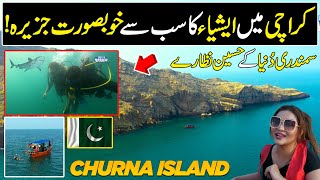 Exploring Asias Beautiful Churna Island  The secret DIVING spot of Karachi  Discover Pakistan [upl. by Napra834]