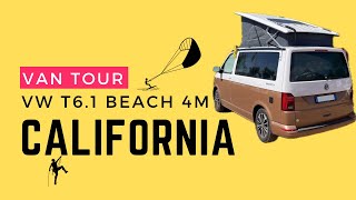 Van tour VW CALIFORNIA beach T61 4motion  KITESURF CLIMBING YOGA [upl. by Namwob79]