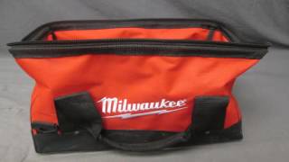 Milwaukee BAG17MIL 17 Inch Heavy Duty Canvas Tool Bag 6 Pocket [upl. by Aner]