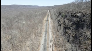 Lackawanna CutOff  Part 33 Droning Over the Cut Off  Lake Hopatcong to Andover NJ  in 4K [upl. by Lysander]