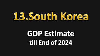 South Korea GDP Estimate till End of 2024 [upl. by Letha]