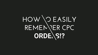 EASY MNEMONIC TRICK REMEMBER CPC ORDERS [upl. by Cortney]