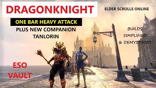 ESO One Bar Heavy Attack Dragonknight [upl. by Song607]