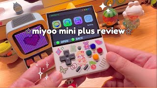 ⭐️ miyoo mini plus  the ultimate aesthetic retro gaming handheld console ⭐️ [upl. by Eigroeg]