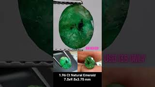 Natural Emerald Oval emerald naturalgemstonejewelry preciousstone jewelry gems [upl. by Huberto]