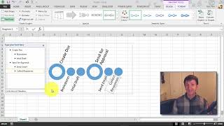 Microsoft Excel Course  Working with Excel SmartArt  Part 48 [upl. by Nnayram]