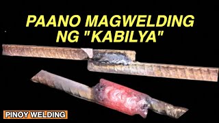 PAANO MAGWELDING NG quotKABILYAquot O REBAR  PINOY WELDING TIPS [upl. by Eerihs896]