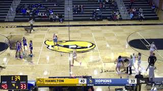 Hamilton Girls Varsity Basketball VS Hopkins [upl. by Kilan]