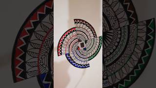 Colourful mandala art🌈✍️🎨art drawing painting youtubeshorts mandala trending ytshorts shorts [upl. by Brodsky642]