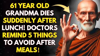 61YearOld Grandma Dies Suddenly After Lunch Doctors Remind about 5 Things to Avoid After Meals！ [upl. by Kala]