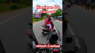 Almost crashed 🤯🤯 himalayan450 closecall roadaccdient tamil royalenfieldhimalayan tamilsong [upl. by Dehlia708]