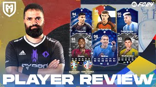 NUNEZ 96 MALINOVSKY 93 ONANA 93 DE KETELAERE 95 VASQUEZ 94 ALCARAZ 95  FC24 PLAYER REVIEW [upl. by Avigdor]