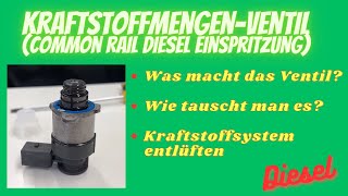 Diesel Common Rail Kraftstoffmengen Ventil tauschen [upl. by Virginie]