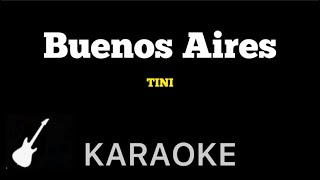 TINI  Buenos Aires  Karaoke Guitar Instrumental [upl. by Kurtzig618]