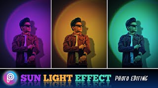 Viral Sun Light Effect Photo Editing  Light Portrait Photo Editing In Picsart [upl. by Aikmat992]