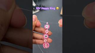 DIY Happy Face Beads Ring Friendship Rings  Nihaojewelry Making Classes  Step By Step [upl. by Ibmat110]