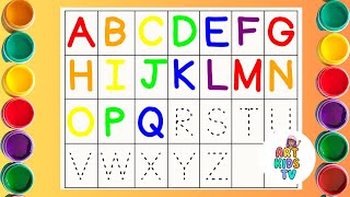 Alphabet Tracing Dotted Lines for Kids  How To Write the Alphabet  ABC Writing [upl. by Drusi513]