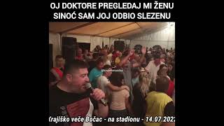 Njegoš Njego Radjenović  Oj doktore pregledaj mi ženu sinoć sam joj odbio slezenu  Gara Uzivo [upl. by Sug528]