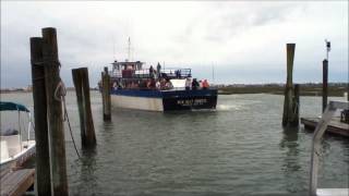 Capt Robert putting the New Inlet Princess in the slip [upl. by Mac848]