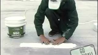 How To Apply White Patching Compound  Fluid Applied Roof Restoration [upl. by Aiderfla]