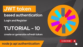 create or generate refresh token  jwt token based node js api authentication [upl. by Sontich]