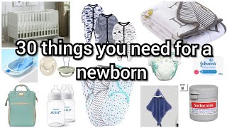 30 things to buy for a newborn baby  baby shopping list [upl. by Hsetirp]