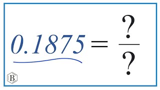 01875 as a Fraction simplified form [upl. by Silverstein819]