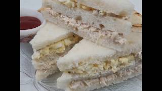 Chicken egg mayo sandwich  Chicken and egg sandwich recipe easy and yummy recipe [upl. by Siri34]